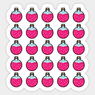 DIY Pink Potions/Poisons for Tabletop Board Games Sticker